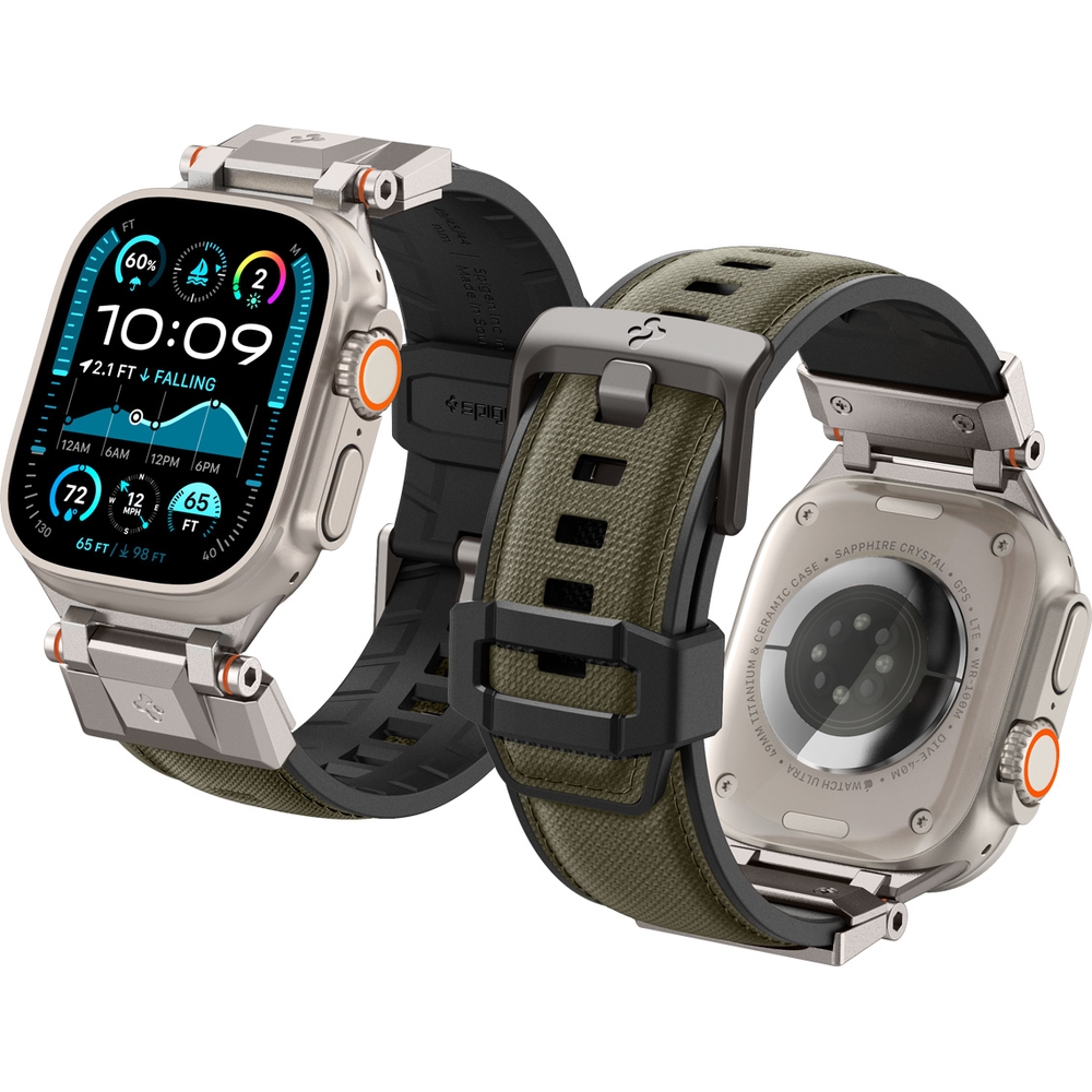 Pasek Spigen DuraPro Armor Band do Apple Watch 49/46/45/44 mm, zielony